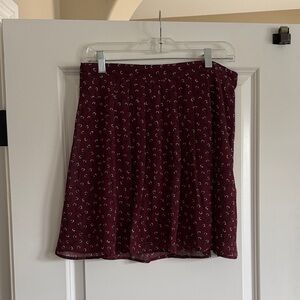 Old Navy Burgundy Mini Skirt